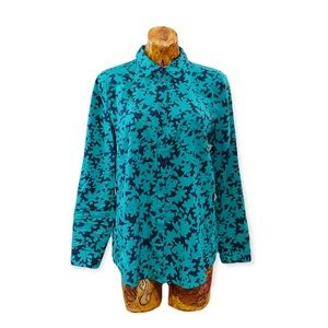 Ann Taylor LOFT top LARGE shirt long sleeve button down shirt